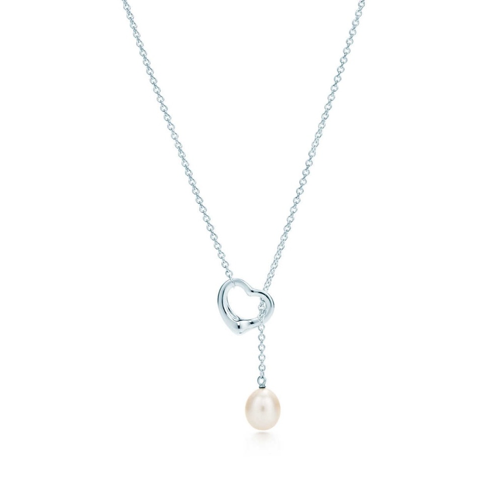 Elsa Peretti open heart lariat necklace