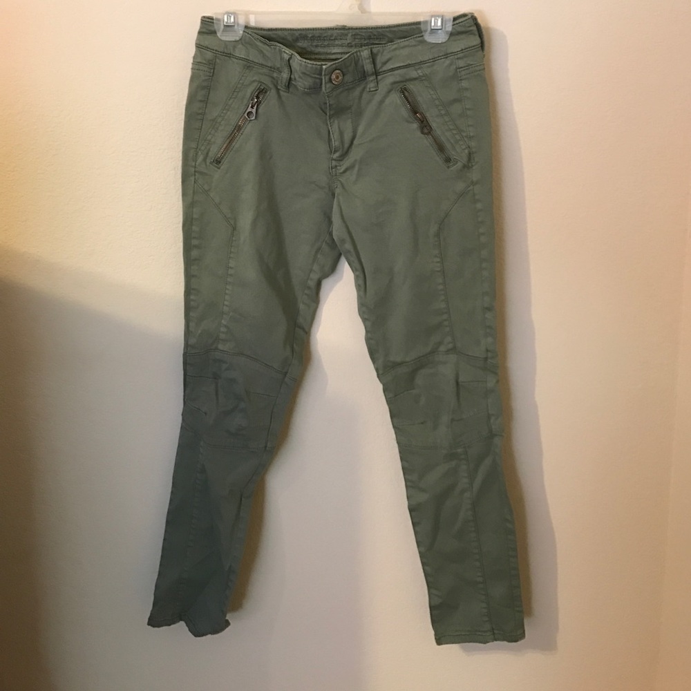 Army green jegging ankle