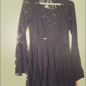 Free people lace mini dress XS