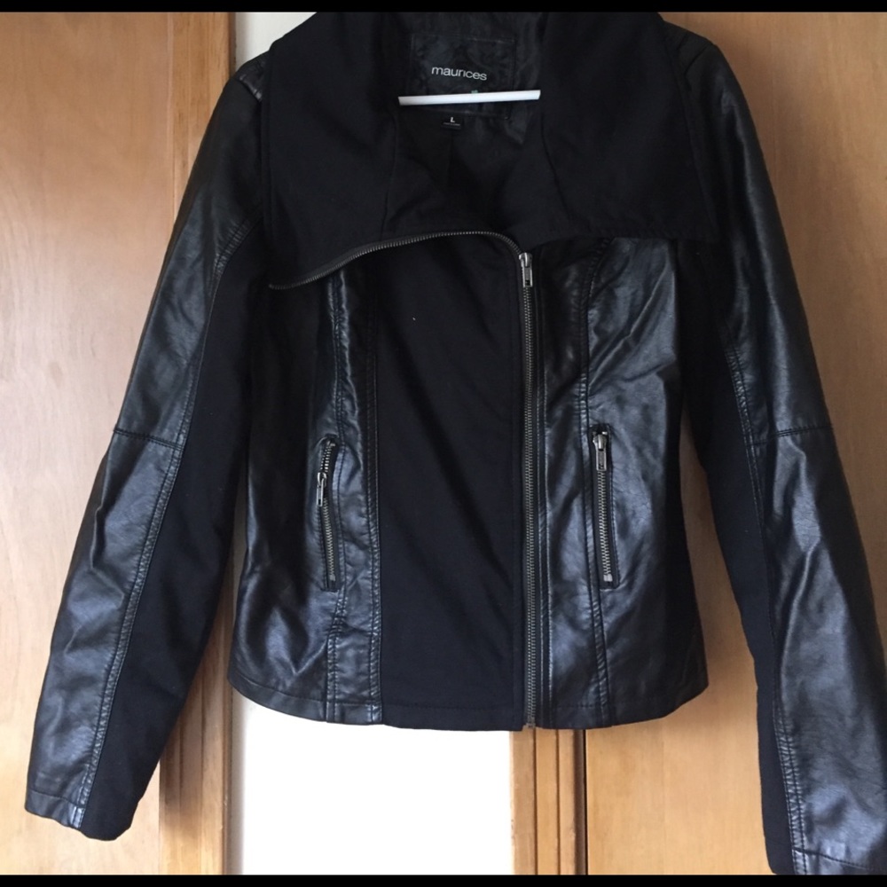 Faux leather jacket