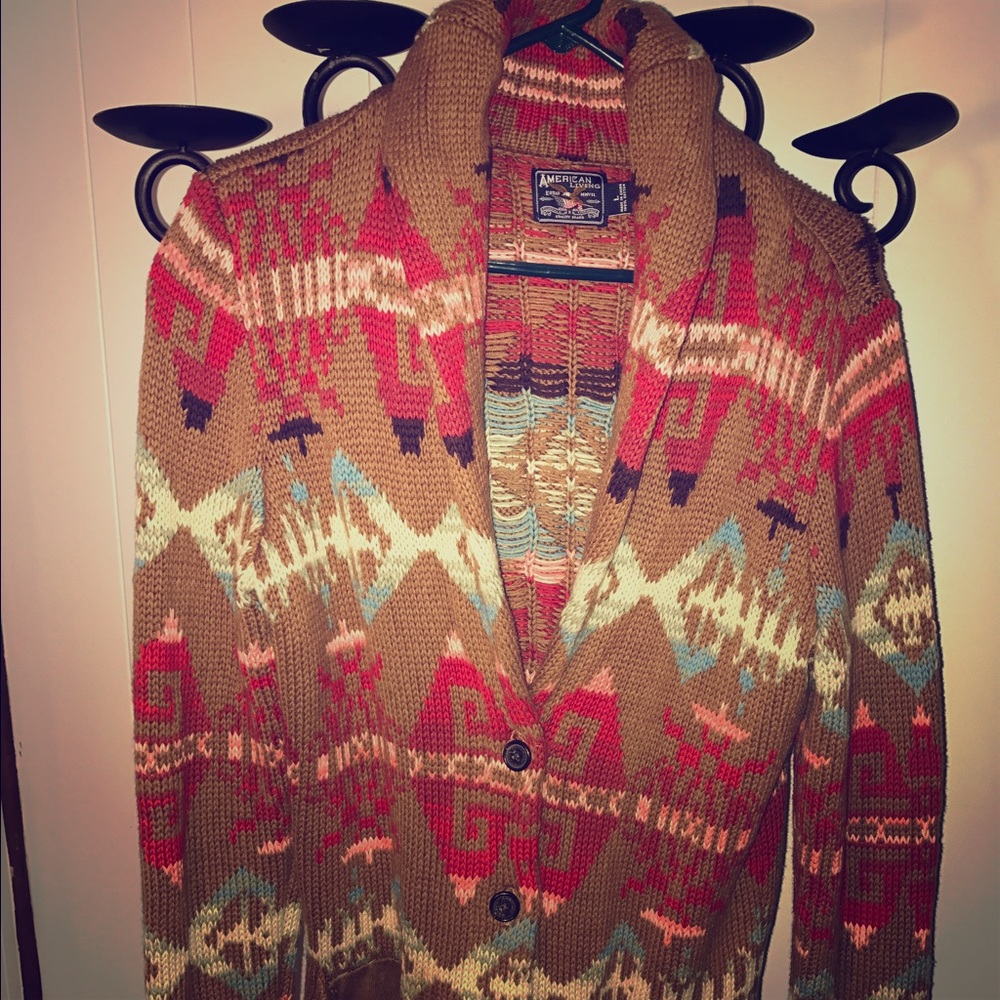 American living knit sweater L