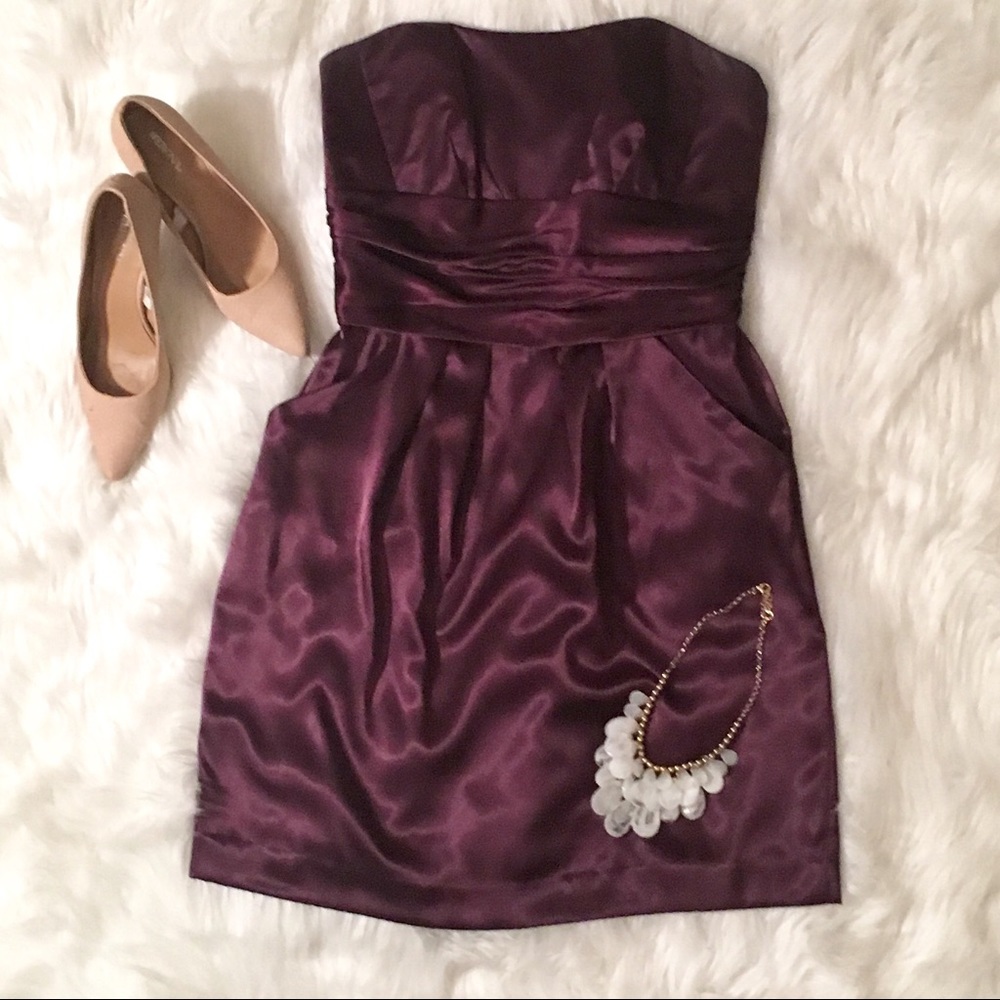 💜 Plum David's Bridal Bridesmaid's Dress!! 💜