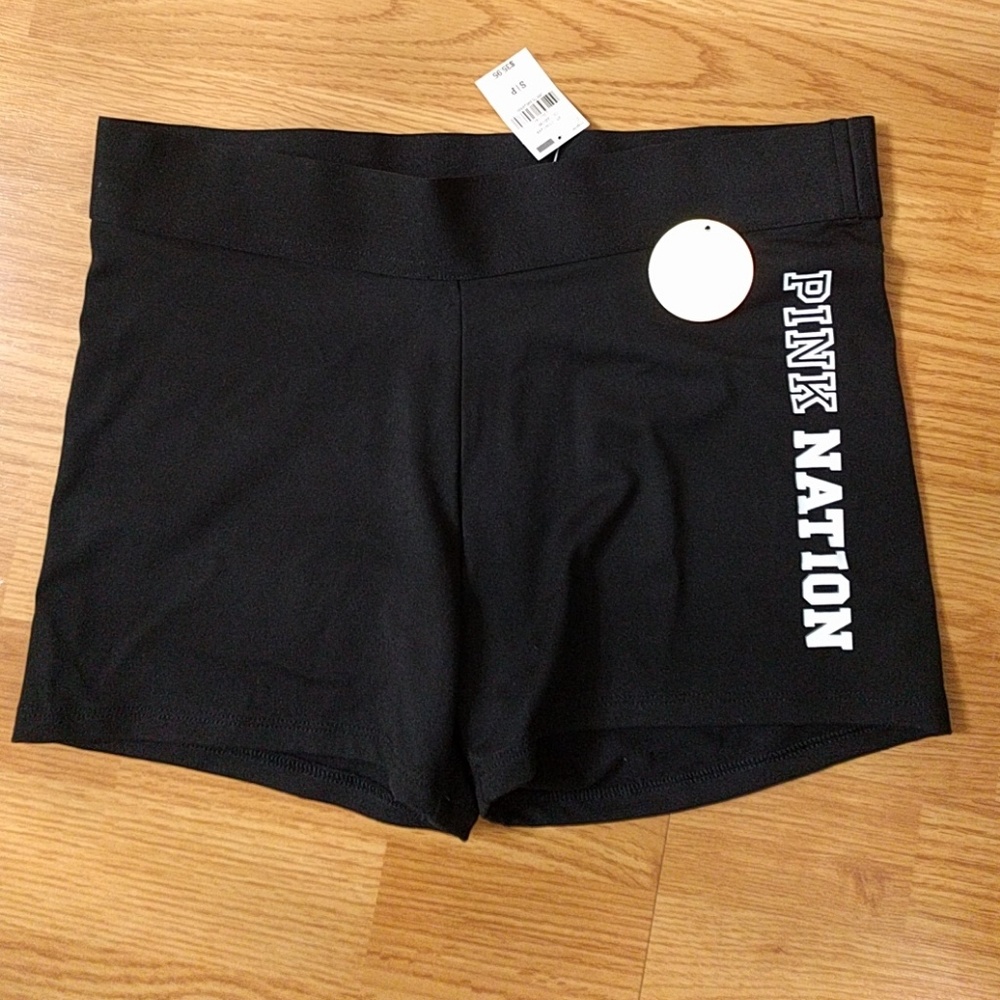 NWT Pink VS Ultimate Yoga  black shorts