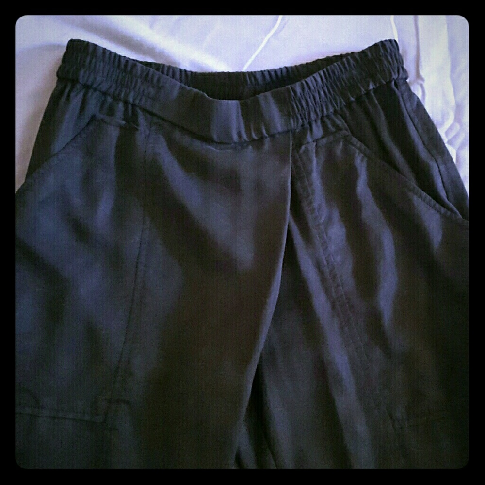 Black BCBGMaxAzria Foldover Pant