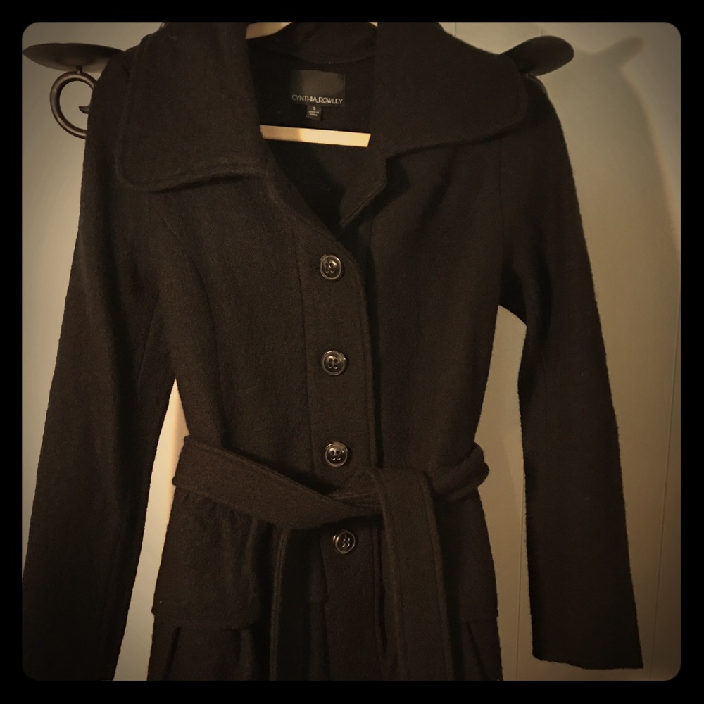 Cynthia Rowley black wool jacket S