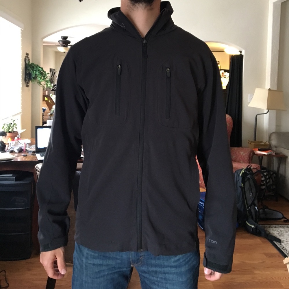 Black Burton AK Soft Shell Jacket