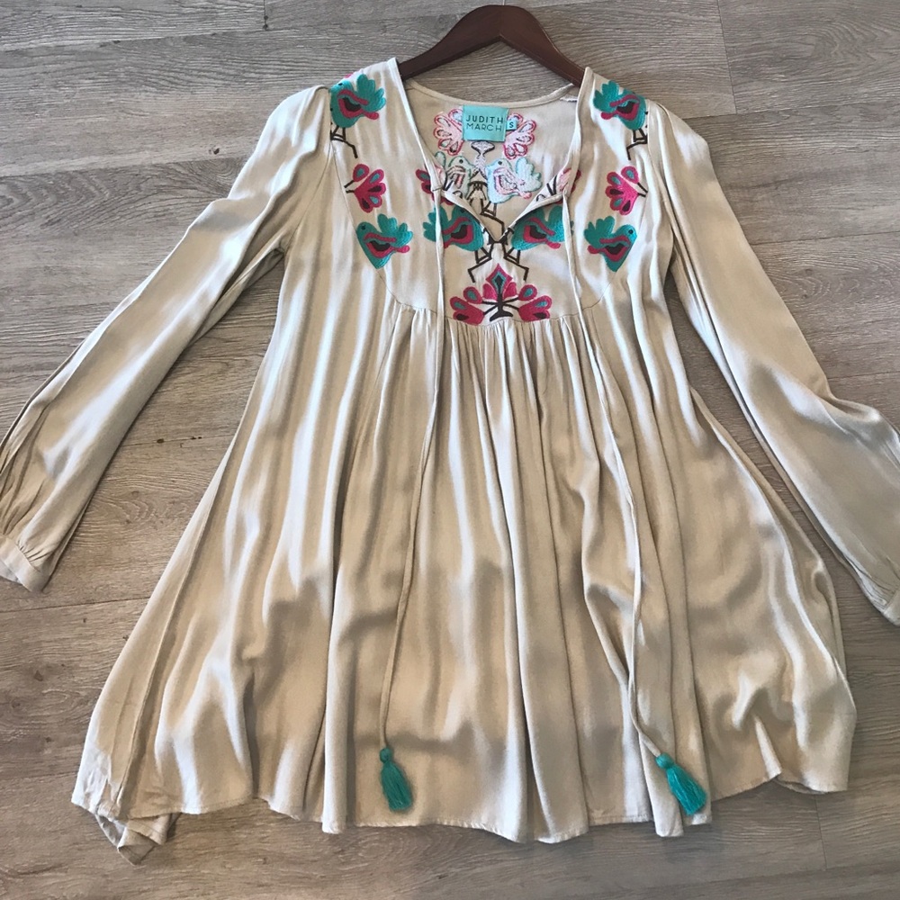 Judith march embroidered dress