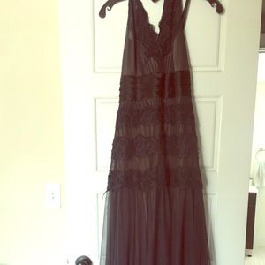 BCBG Long Evening chiffon gown