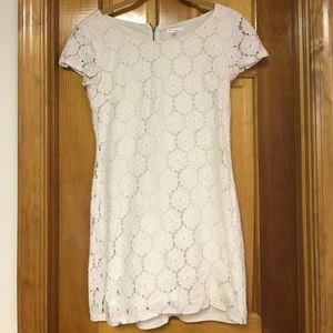 DONATING TOMORROW: White Lace Floral Dress