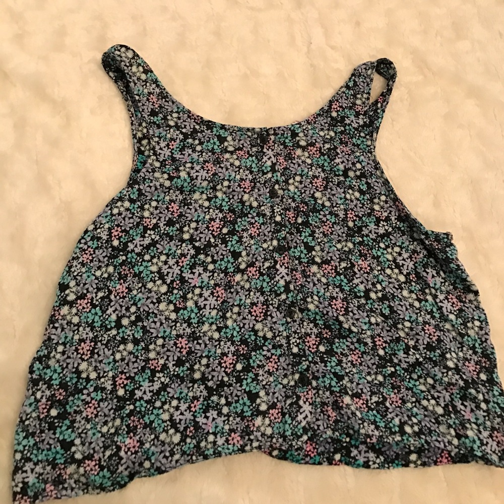 Floral Cropped Tank