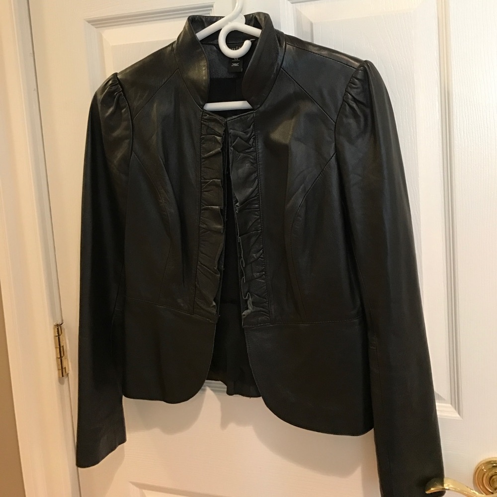 White House Black Market leather jacket- XS