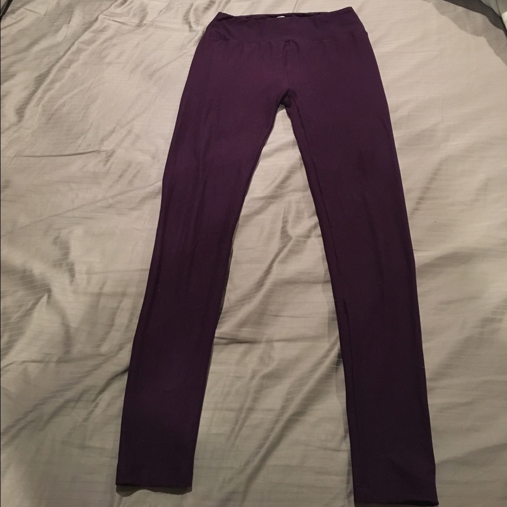Lularoe OS eggplant leggings