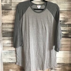 LuLaRoe Two Toned Heathered Gray Randy LuLaRoe Two Toned Heathered Gray Randy