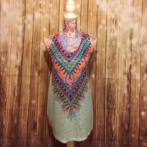 Feather racerback top