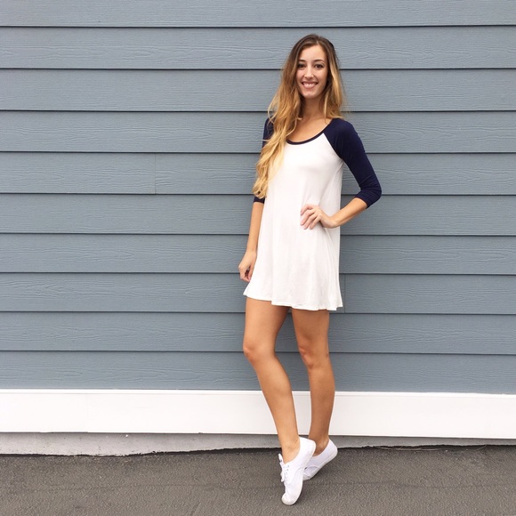 baseball sleeve dress - Picture 3 of 4