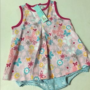 NWT Zutano sunsuit romper - pink. 24 mos