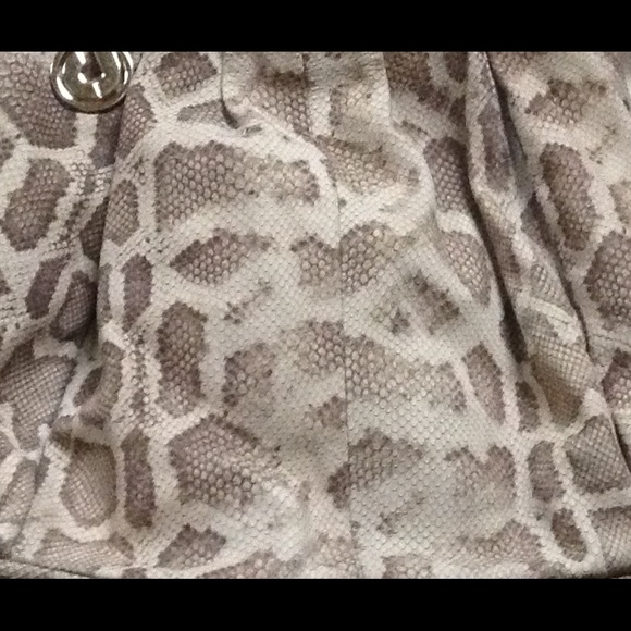 CHARLES JOURDAN Hobo Satchel Python Snake Print - Picture 3 of 4