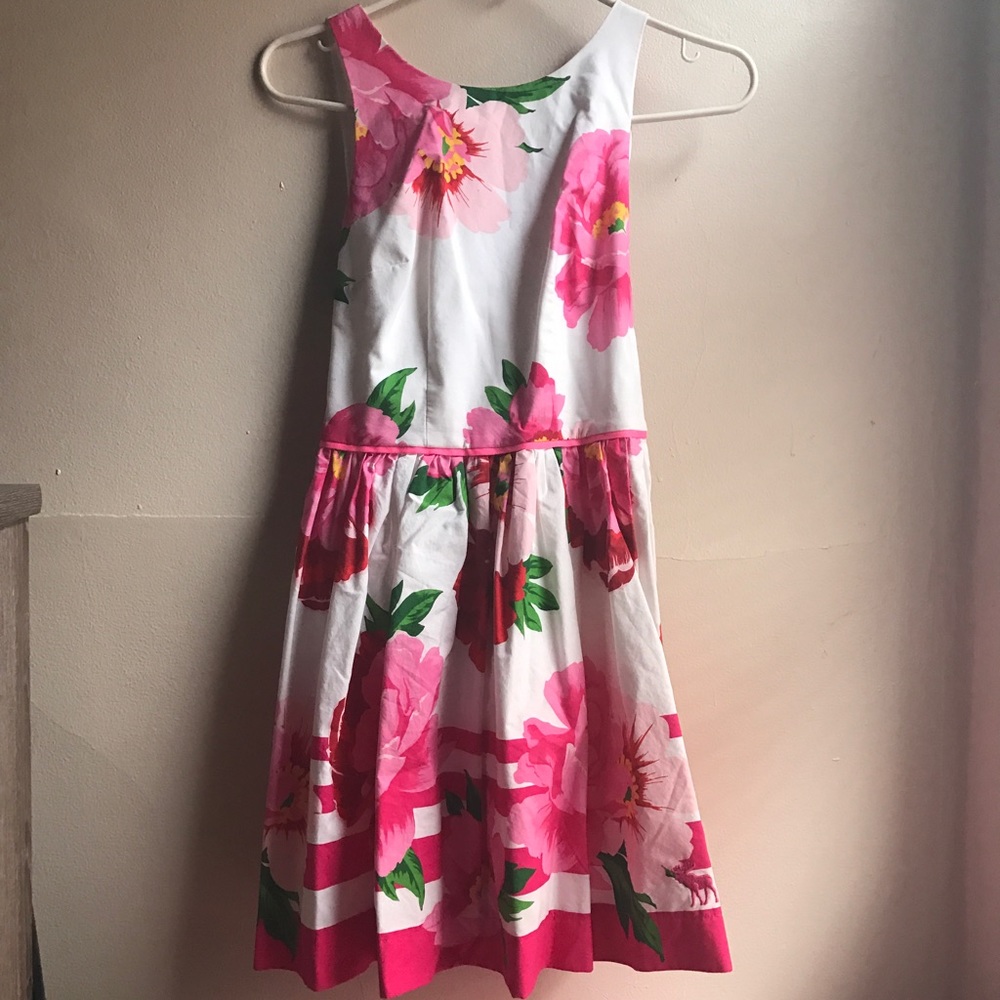 Floral bow back dress