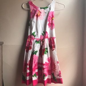 Floral bow back dress