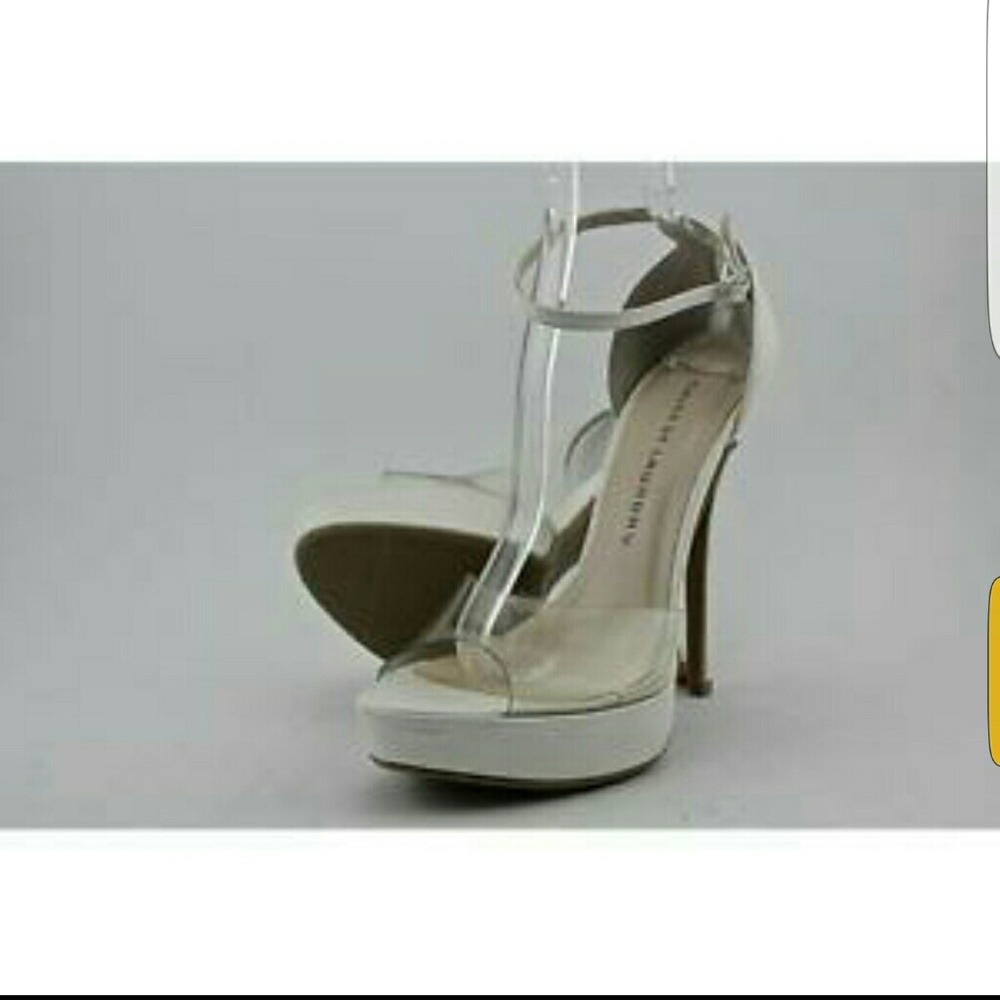 Chinese Laundry white stilettos