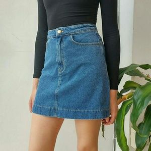Easy denim A Line skirt