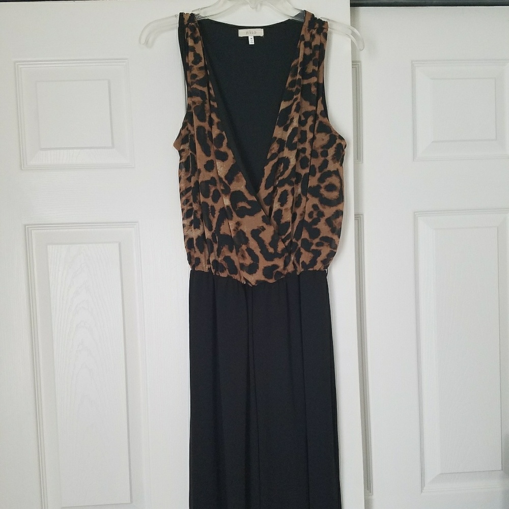 Leopard print pantsuit