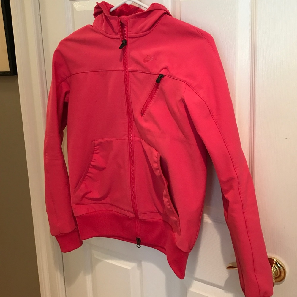 Nike pink running jacket- size 4-6