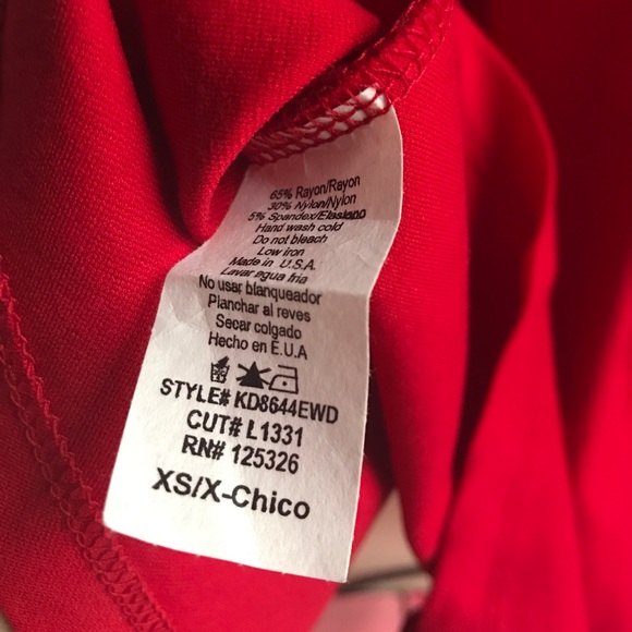 Strapped back red dress - Picture 3 of 5