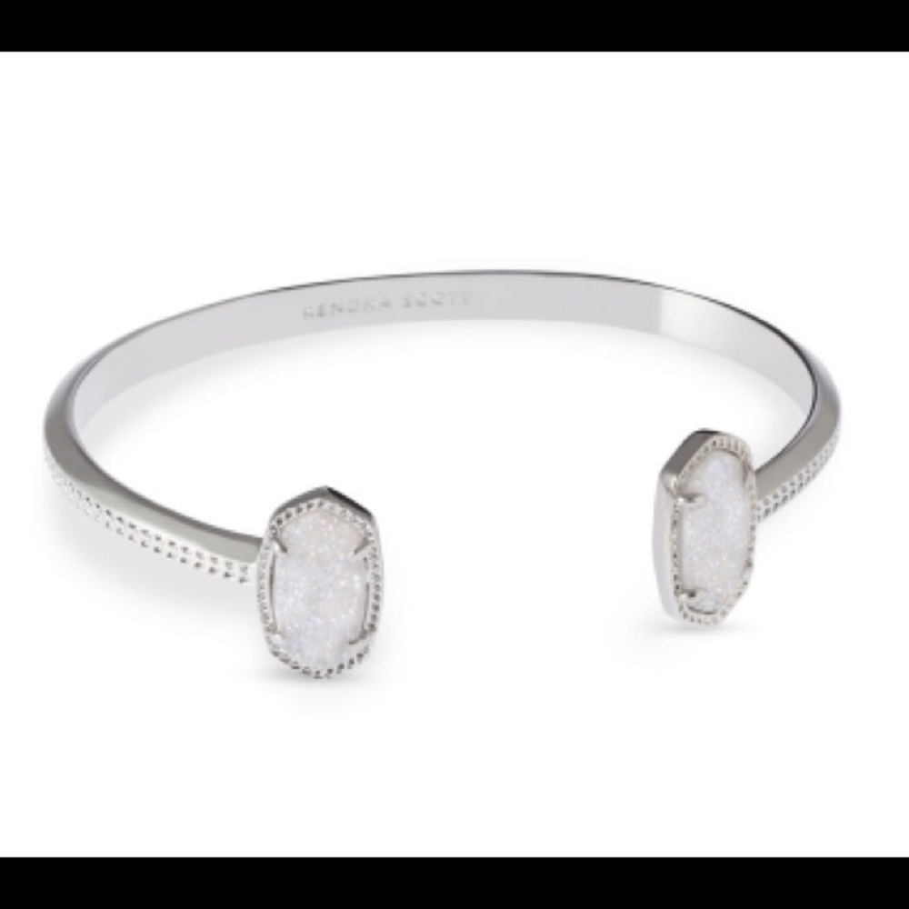 Elton Silver Bracelet In Iridescent Drusy