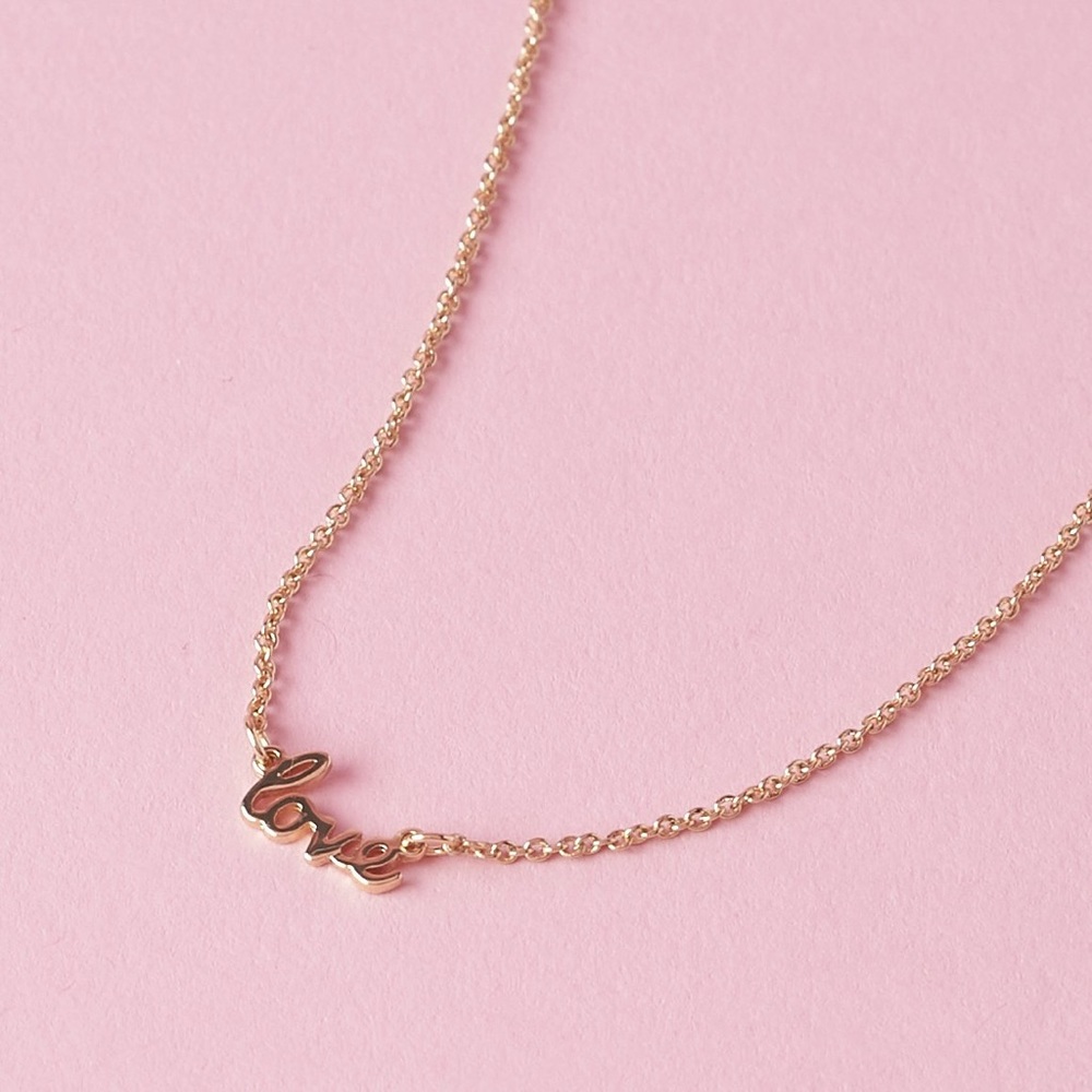 Kris Nation Love Script Necklace