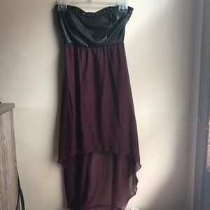 Strapless Hi-low dress