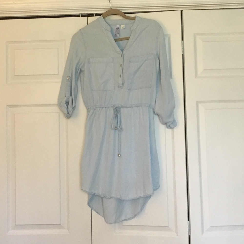 Chambray Shirt Dress - Small