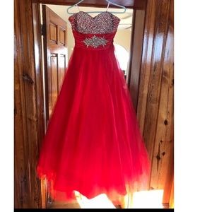 red prom dress. Size 12.