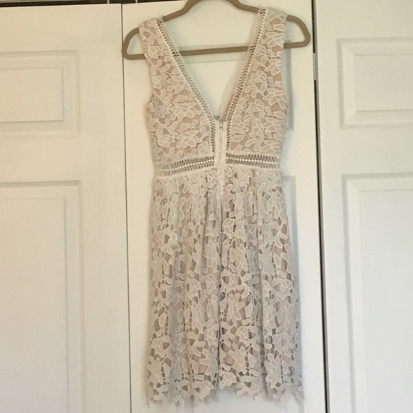 Aqua Lace Dress -XS - Picture 2 of 5