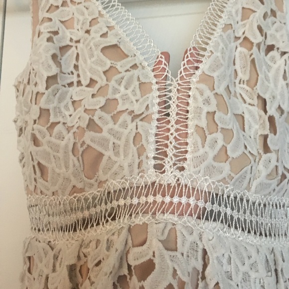 Aqua Lace Dress -XS - Picture 4 of 5
