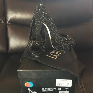 Loriblu black Crystal Heels