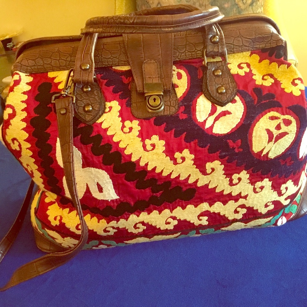 Overnight Large Travel Suzani Bag, SOLD