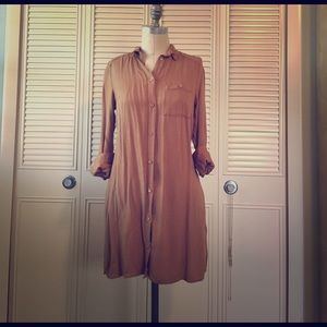 Brown Shirt Dress