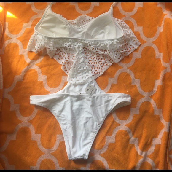 Forever 21 Swim Sexy White One Piece Bathing Suit Poshmark