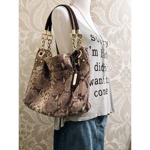 Cynthia Rowley~Snake~genuine leather shoulder bag