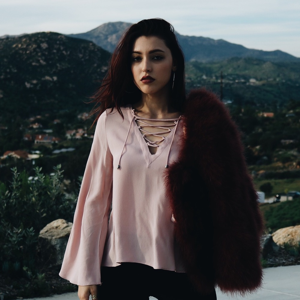 Janice Top with Flared Sleeves