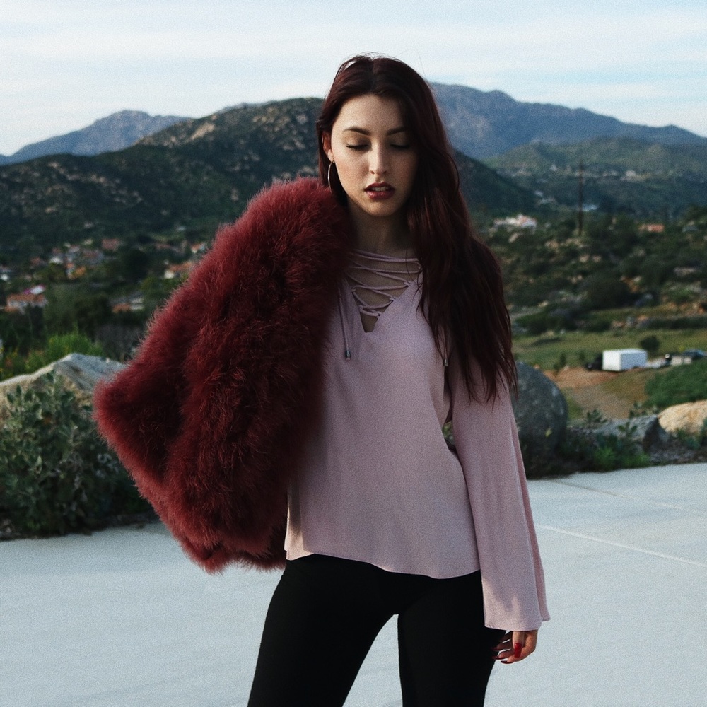 Janice Top with Flared Sleeves - Picture 2 of 3
