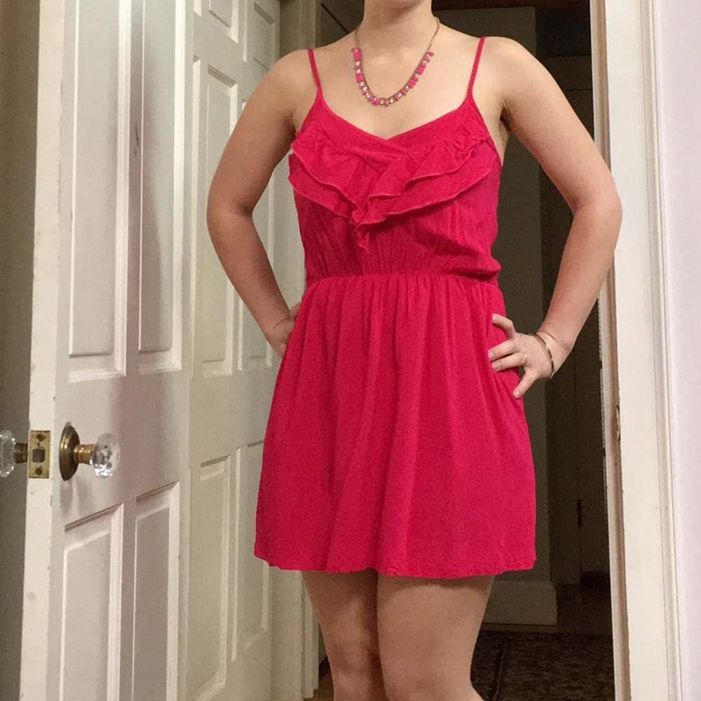 Pink boutique mini dress