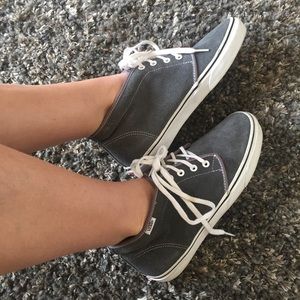 Mens Grey mid-top Vans sneakers