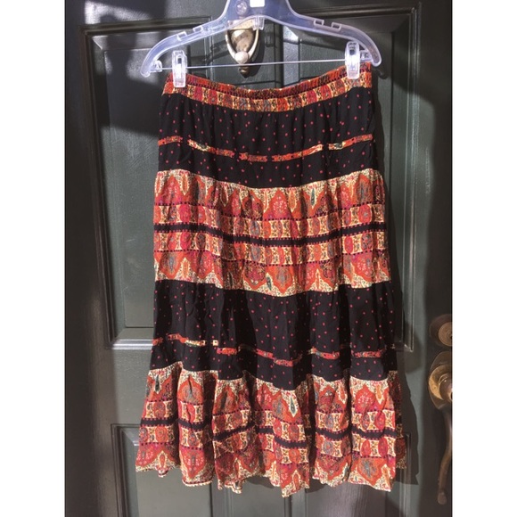 Vintage Dresses & Skirts - ✨Gorgeous Vintage Bohemian High - Waisted Skirt