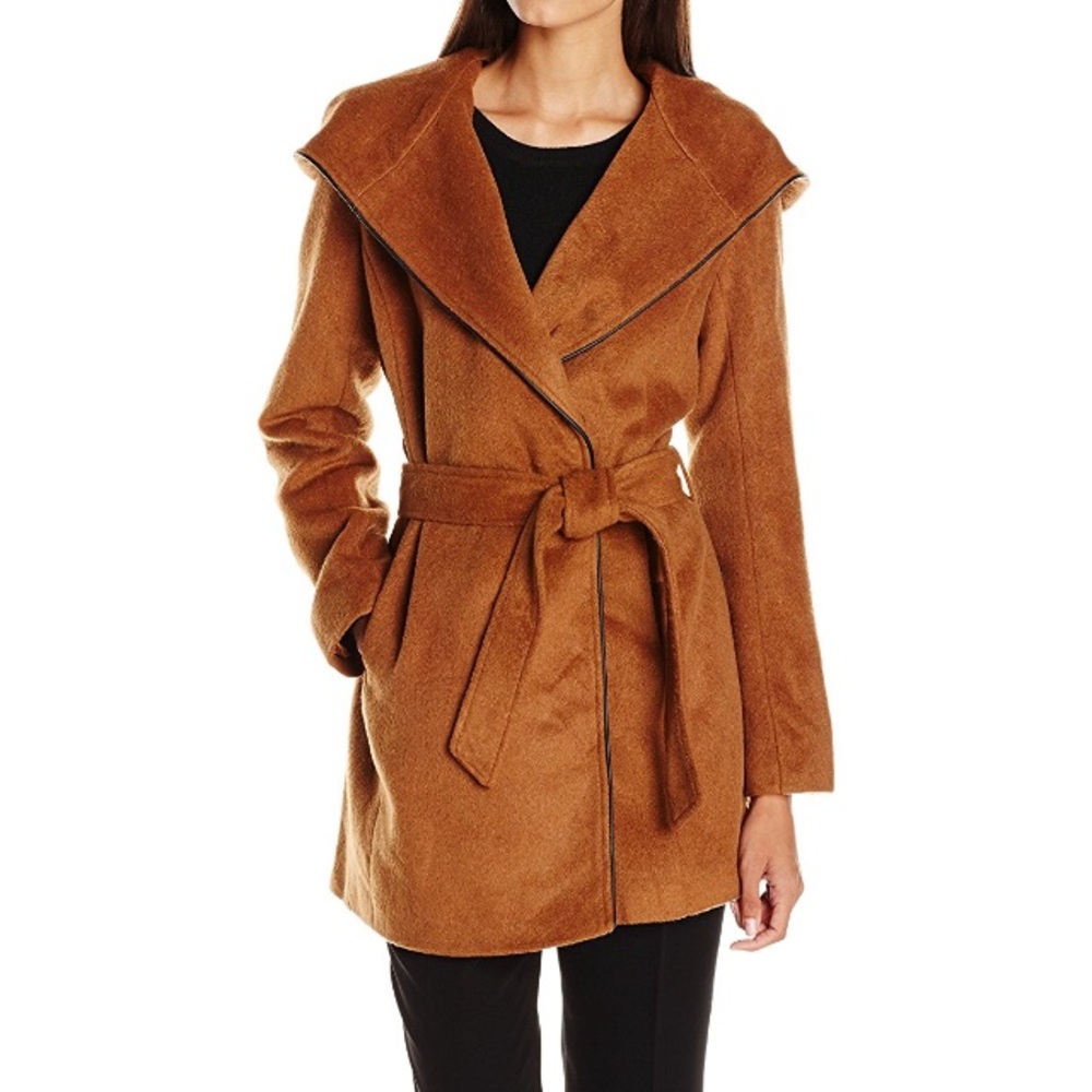steve madden hooded wrap coat