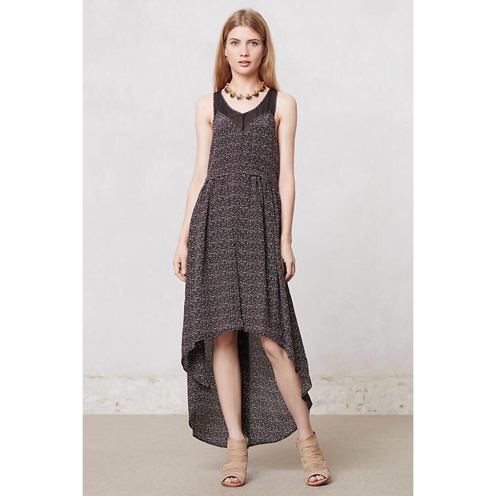 New!! Rimini High-Low Silk Dress Anthropologie