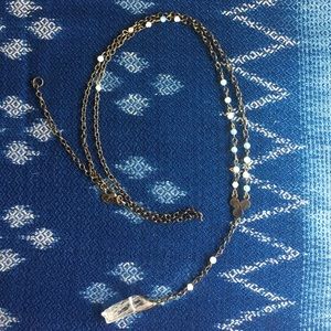 Free People Rosary Style Crystal Necklace
