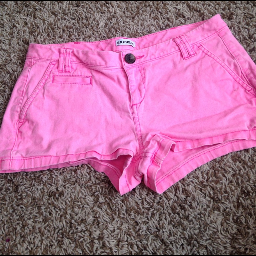 Express pink shorts