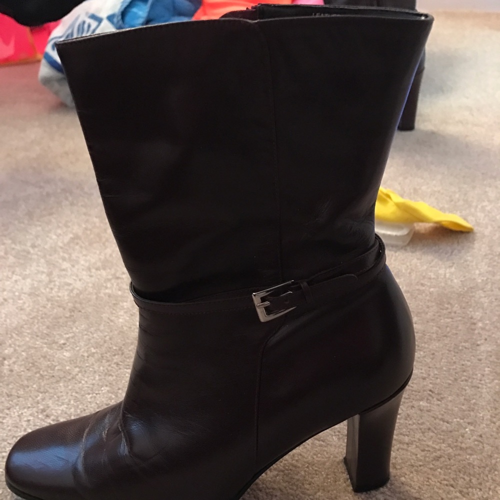 Dark brown boots